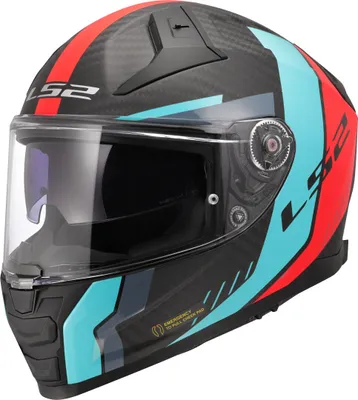 Obrázek produktu pro LS2 FF811 Vector II Carbon Grid Helm, rot matt/türkis, S (55/56)