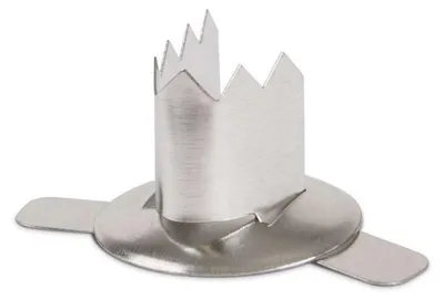 Kerzenhalter für Laternen, 25 Stück, silber, Metall