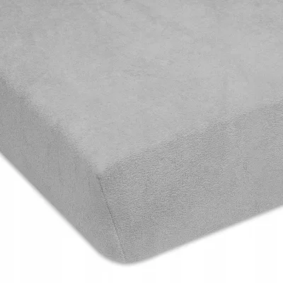 Produktbild von Designpremium Frottee Spannbettlaken Grau 80x200 cm