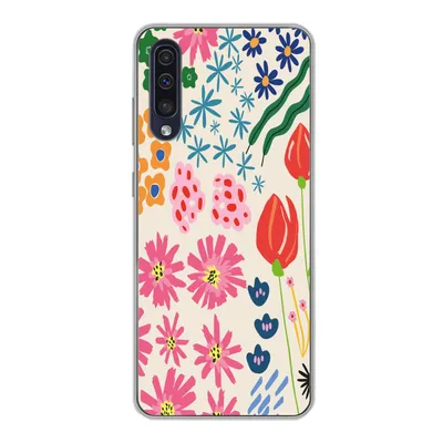 Produktbild von MuchoWow® Handyhülle Schutzhülle Hülle für Samsung Galaxy A30s Blumen - Gestaltung - Tulpe Silikon Softcase Handy Hülle - Karteninhaber