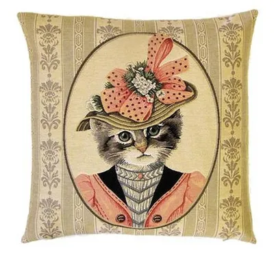 Produktbild von Gobelin Kissen Katze Lady Maunz