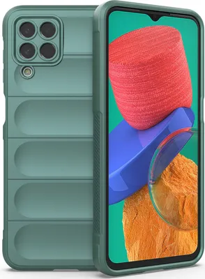 Produktbild von Samsung M33 Hülle, Weich TPU Silikon Stossfest Anti-rutsch Schutzhülle für Samsung Galaxy M33 Grün