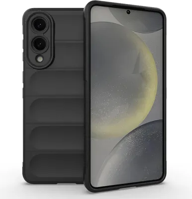 Produktbild von Mobigear Bumpy  Samsung Galaxy S25 Edge Hülle Flexibles TPU Backcover - Schwarz