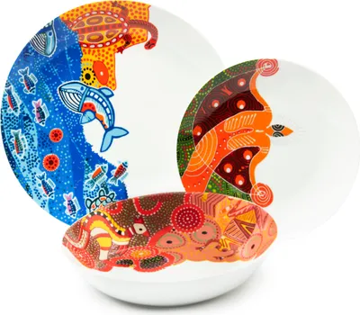 Zdjęcie produktu dla Zestaw naczyń Excelsa 18-częściowy z australijskiej porcelany Kolorowy