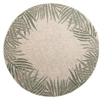 Produktbild von In- & Outdoor Teppich Rund - Tiga Edge Grün