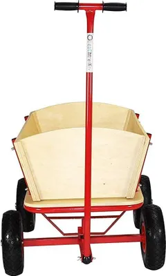 Produktbild von Hölzerner Bolderwagen für den Außenbereich, Handwagen und Leiterwagen - Leichtgewichtig & Robust