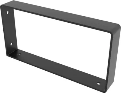Image de Equerre Style industriel en acier mat noir, H.10.6 x P.21 cm