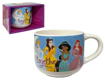 Disney-Prinzessinnen Jumbo-Tasse 380 ml, Keramikbecher für Kinder