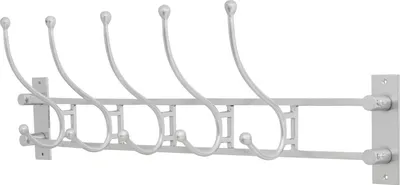 Produktbild von Garderobe Wandgarderobe Artdeco Aluminium 90cm grau Antik-Stil