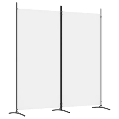 Obrázek produktu pro vidaXL 2-dílný paraván bílý 175x180 cm látka - rozdělovač místností