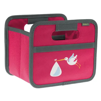 Produktbild von Meori - Faltbox Mini Aufbewahrungsbox Klappbox Pink Storch A100499