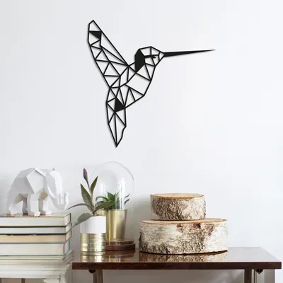 Produktbild von Wallity, Bird- TNL1167, Schwarz, Sonstige Wohndekorationen, 44 x 44 cm, 100% Metall (Dicke: 1