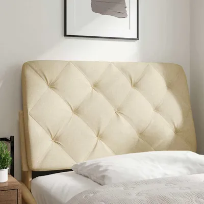 Produktbild von vidaXL Kopfteil-Kissen Creme 80 cm Stoff