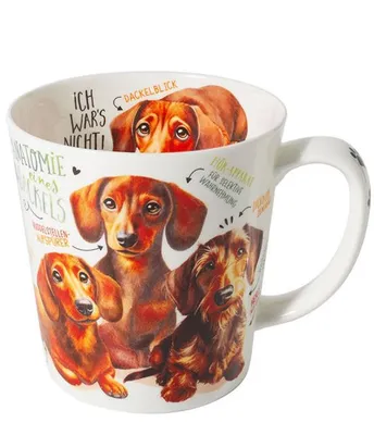 Produktbild von Kaffeebecher Dackelblick, Kaffeetasse, Tasse, Hund, Dackel, Tier
