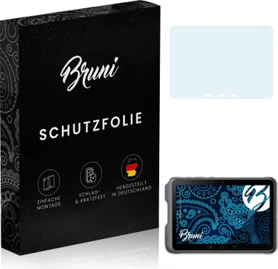 Produktbild von Bruni Basics-Clear 2x Schutzfolie kompatibel mit Samsung Galaxy Tab Active 4 Pro Folie