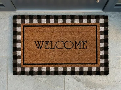 Produktbild von XL Fußmatte / Kokosmatte mit Welcome-Schriftzug 50x80cm
