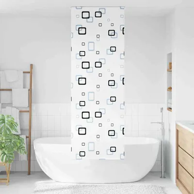 Imagen del producto de Maison Exclusive - Cortina de ducha, 60x240 cm, ancho de tela: 56 cm