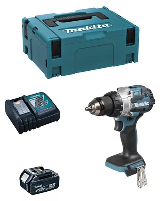 Produktbild von Schlagbohrschrauber MAKITA DHP489RTJ1 (1 x 5,0 Ah + DC18RC + MAKPAC 2)