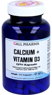 Produktbild von GALL PHARMA Calcium + Vitaminn D3 GPH Kapseln, 120 St. Kapseln