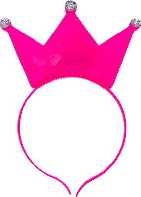 Produktbild von 1x LED Haarreif Krone in 7 Farben, blinkend und Leuchtend, Prinzessin, König, Party / Karneval / Geburtstag / Motto Party / Fasching (pink)