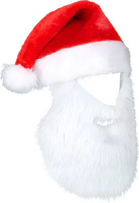Obrázek produktu pro Santa čepice s vousy červené a bílé barvy