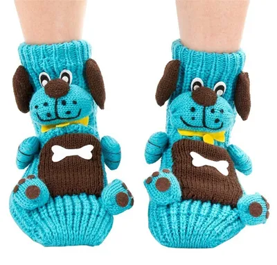 Imagen del producto de Calcetines antideslizantes para el hogar, color azul, para mujer