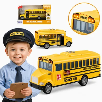 Produktbild von Woopie Interaktiver elektrischer Schulbus 1:20