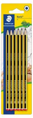 Obrázok produktu pre Staedtler Noris 120, HB, Čierna, Žltá, Šesťhranný, PEFC, Blistr, 6 kusov