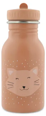 Productafbeelding van Trixie drinkfles van roestvrij staal, 350 ml - Mrs. Cat - kindvriendelijke waterfles, roze