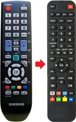 Produktbild von Fernbedienung geeignet für SAMSUNG P24FHD | P2770HD | PS42B430P2W