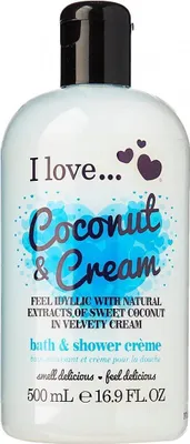 Obrázek produktu pro I Love, Coconut & Cream, Nourishing, Shower Cream, 500 ml