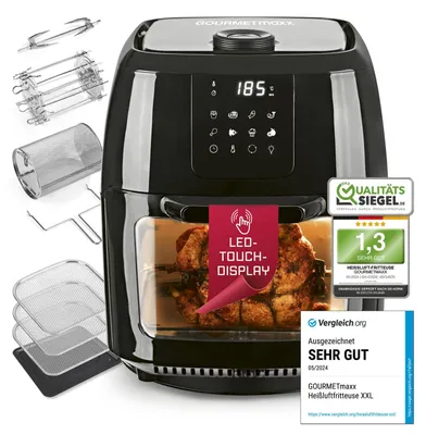 Produktbild von GOURMETmaxx Digitale Heißluftfritteuse XXL - 9L Ofen | Airfryer mit Timerfunktio
