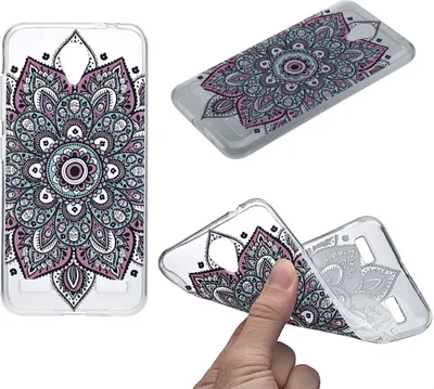 Produktbild von Henna Cover für ZTE Blade A602 Case Schutz Hülle Silikon Tattoo Bunt