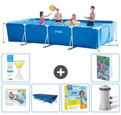 Produktbild von Rechteckiger Frame Pool - 450x220x84 cm - 5-teilig S117