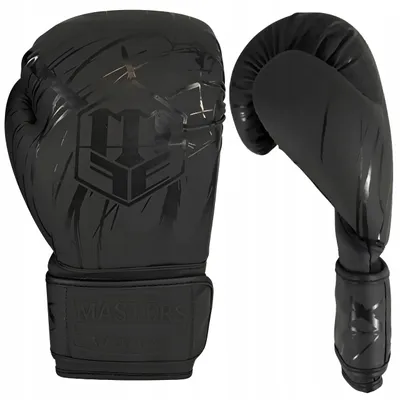 Obrázek produktu pro MASTERS RPU-BLACK Boxerské rukavice Sparinkové Tréninkové 14 oz