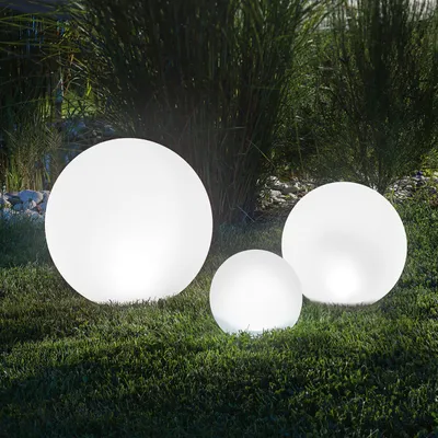 Produktbild von esotec Solar Leuchtkugel 3er SET multicolor Kugelleuchte Garten outdoor 102614