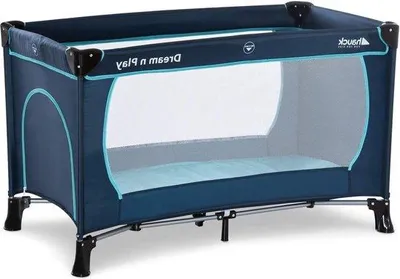 Productafbeelding van Kinderreisbed 120 X 60 cm Blauw - Dream N Play Plus met Draagtas Kinderbed