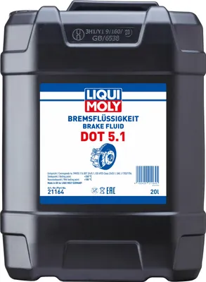 Immagine prodotto di Liquido freni Liqui Moly DOT 5.1, tanica da 20 litri, SAE J 1703, SAE J 1704