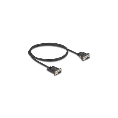 Obrázok produktu pre DeLOCK 87837, Čierna, 1 m, RS-232, DB-9, Samica, Samica
