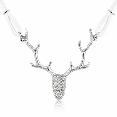Produktbild von LUISIA® Halskette "Nicola" mit Kristallen von Swarovski® | Weiß