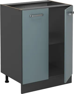 Produktbild von Küchenunterschrank Vicco R-Line Blau-Grau 60 cm ohne Arbeitsplatte, Model 41057