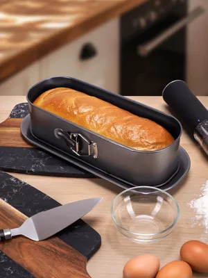 Produktbild von Backform für Brot, Kuchen, Kekse, Tortenform, ausklappbar, Kamillengrün
