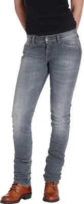 Immagine prodotto di Rokker The Donna Grey Damen Motorrad Jeans, grigio, 27