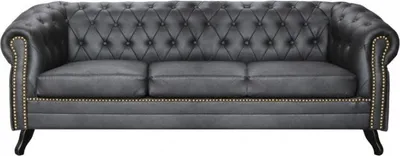 Zdjęcie produktu dla Zestaw sof Chesterfield sofa 3+1 sofa zestaw tapicerki sofy kanapy kanapy skórzane