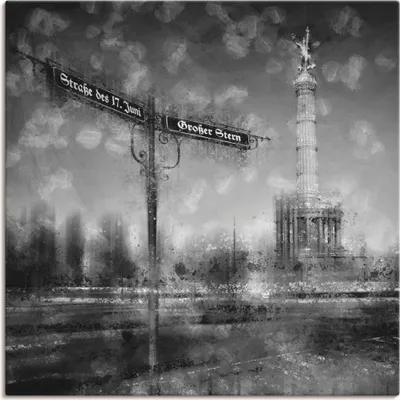 Produktbild von ARTland Leinwandbild Berlin Siegessäule I Größe: 70x70 cm