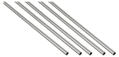 Produktbild von Set mit 5 Rundrohren | Aluminium, eloxiert in Silber | 1000 x 8 x 1 mm