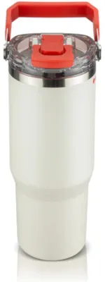 Obrázok produktu pre ROTPUNKT, nerezová fľaša JugStar Pressio, biela, 0,9 l, biela