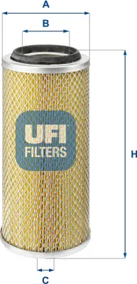 Obrázok produktu pre UFI 27.881.00 – vzduchový filter pre VW TRANSPORTER III (autobus)