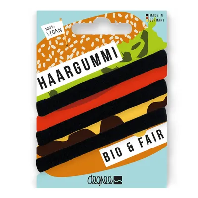 Immagine prodotto di Fair Haar Gummi - Burger nero Confezione da 3 blister