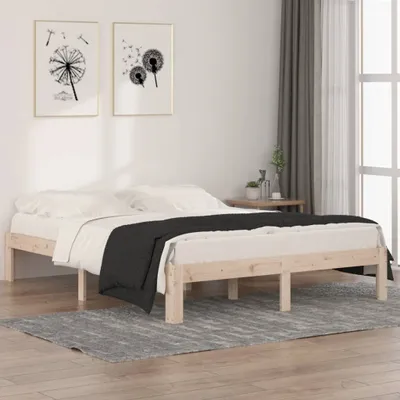 Productafbeelding van Maison Exclusive - Massief houten bed, 150x200 cm